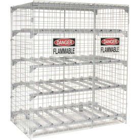 FLAMMABLE STORAGE CABINETS- Green, Flammable Cabinet Style, 90 Cap. (gals.), No. of Shelves 2 fixed, No. Doors 1, 28 x 55 x 40" Size W x H x D HPC-90-GN, FLAMMABLE STORAGE CABINETS, Safety Storage Cabinets, Flammable Material Cabinets, Drum Cabinet, Safety Cabinets, Safety Equipment, Flammable Storage, Acid Storage, Combustible Storage, Chemical Storage